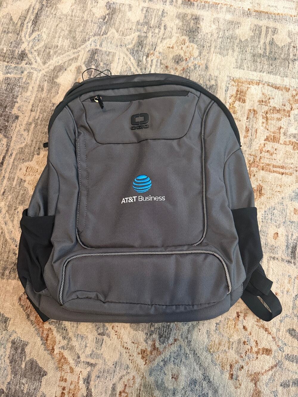 OGIO AT&T Business Backpack Gray Black Laptop Travel Work Bag New w/ Tag